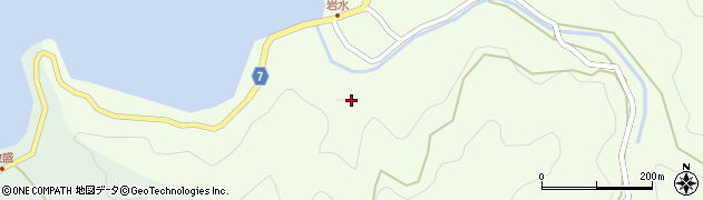 愛媛県南宇和郡愛南町岩水1376周辺の地図