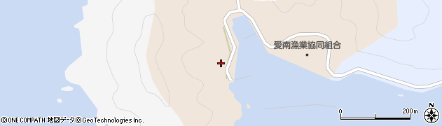 愛媛県南宇和郡愛南町鯆越301周辺の地図