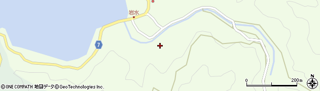 愛媛県南宇和郡愛南町岩水1248周辺の地図