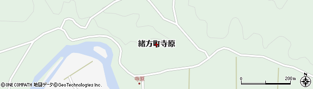 大分県豊後大野市緒方町寺原周辺の地図