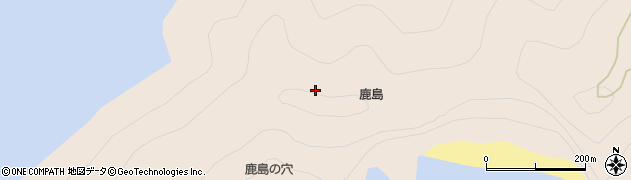 愛媛県愛南町（南宇和郡）鹿島周辺の地図