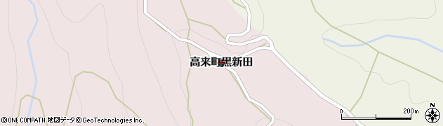 長崎県諫早市高来町黒新田周辺の地図