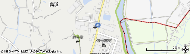 熊本県荒尾市高浜410周辺の地図