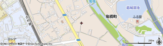 長崎県大村市鬼橋町周辺の地図