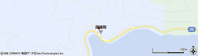 愛南町役場　深浦公民館周辺の地図