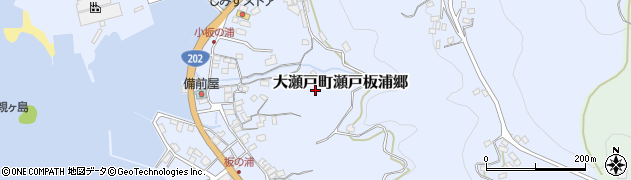 長崎県西海市大瀬戸町瀬戸板浦郷周辺の地図
