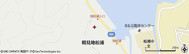 大分県佐伯市鶴見大字地松浦554周辺の地図