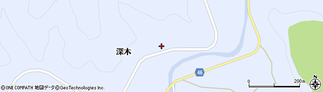 高知県四万十市深木1318周辺の地図