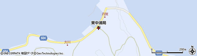 東中浦郵便局 ＡＴＭ周辺の地図