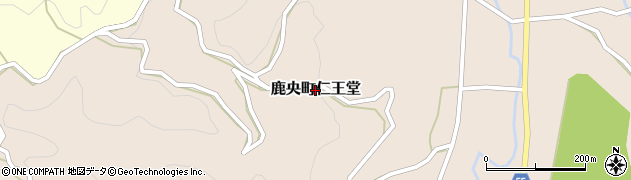 熊本県山鹿市鹿央町仁王堂周辺の地図