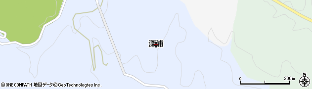 愛媛県愛南町（南宇和郡）深浦周辺の地図