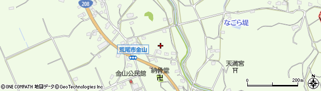 熊本県荒尾市金山周辺の地図