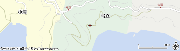 愛媛県南宇和郡愛南町弓立171周辺の地図