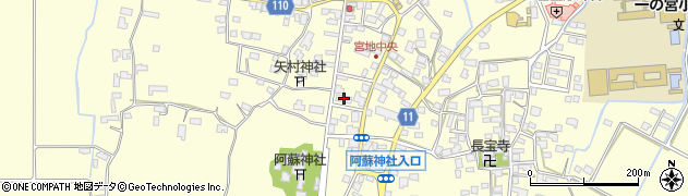 熊本銀行宮地支店周辺の地図