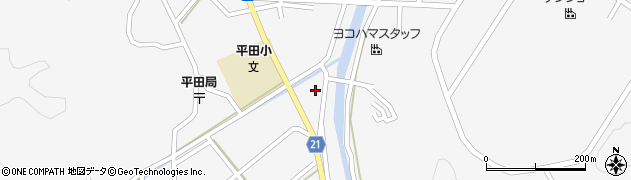平田岡本自動車周辺の地図