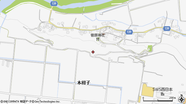 〒861-1315 熊本県菊池市木柑子の地図