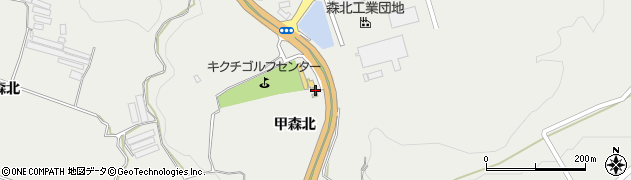 熊本県菊池市甲森北1296周辺の地図