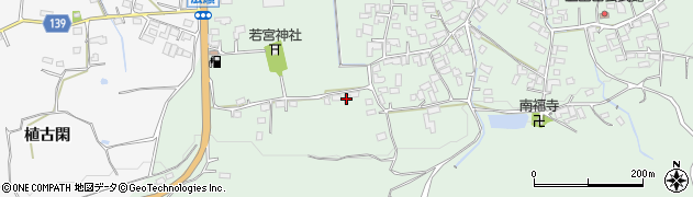 熊本県菊池市出田2396周辺の地図