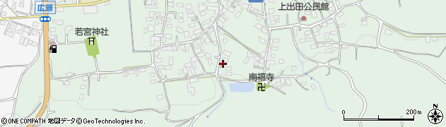熊本県菊池市出田2696周辺の地図