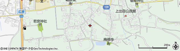熊本県菊池市出田2670周辺の地図
