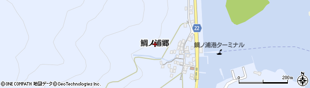 長崎県新上五島町（南松浦郡）鯛ノ浦郷周辺の地図