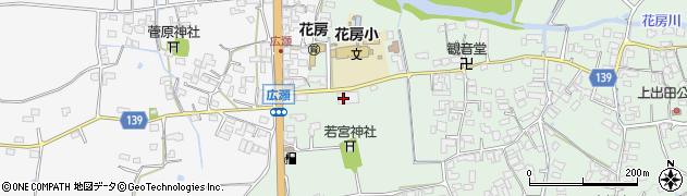 熊本県菊池市出田2505周辺の地図