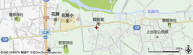 熊本県菊池市出田2492周辺の地図