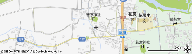 熊本県菊池市植古閑周辺の地図