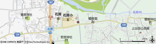 熊本県菊池市出田2531周辺の地図
