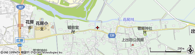 熊本県菊池市出田2569周辺の地図