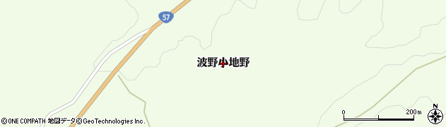 熊本県阿蘇市波野大字小地野周辺の地図