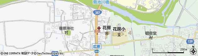 熊本県菊池市広瀬122周辺の地図