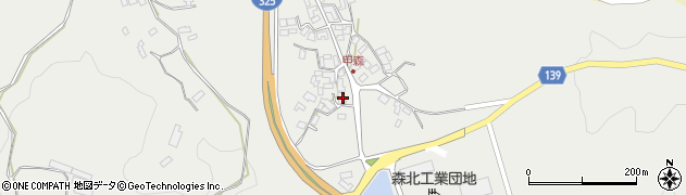 熊本県菊池市甲森北1494周辺の地図