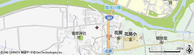 熊本県菊池市広瀬197周辺の地図