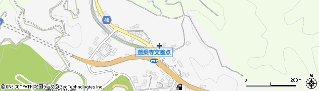 愛媛県愛南町（南宇和郡）蓮乗寺周辺の地図