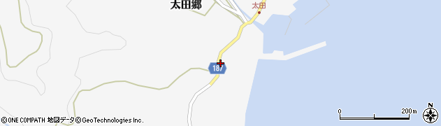 長崎県南松浦郡新上五島町太田郷2027周辺の地図