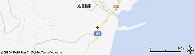 長崎県南松浦郡新上五島町太田郷1999周辺の地図