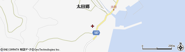 長崎県南松浦郡新上五島町太田郷1000周辺の地図