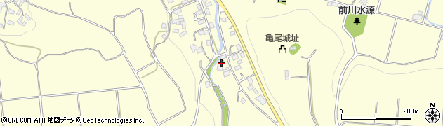 熊本県菊池市七城町亀尾1619周辺の地図