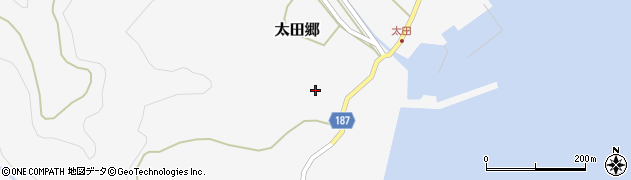長崎県南松浦郡新上五島町太田郷1043周辺の地図