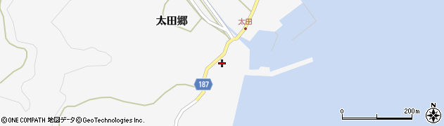 長崎県南松浦郡新上五島町太田郷2012周辺の地図