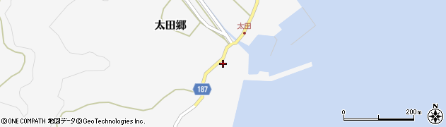 長崎県南松浦郡新上五島町太田郷2013周辺の地図