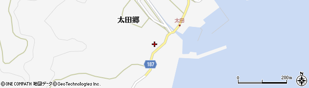 長崎県南松浦郡新上五島町太田郷1990周辺の地図