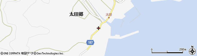 長崎県南松浦郡新上五島町太田郷1983周辺の地図