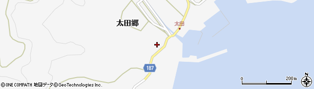長崎県南松浦郡新上五島町太田郷1985周辺の地図