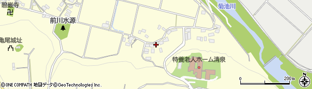 熊本県菊池市七城町亀尾2457周辺の地図