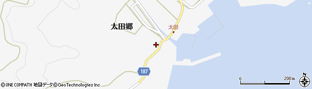 長崎県南松浦郡新上五島町太田郷1984周辺の地図