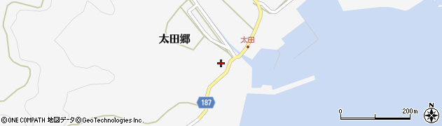 長崎県南松浦郡新上五島町太田郷1030周辺の地図
