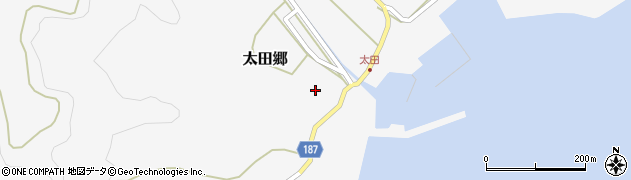 長崎県南松浦郡新上五島町太田郷1035周辺の地図