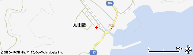 長崎県南松浦郡新上五島町太田郷1661周辺の地図